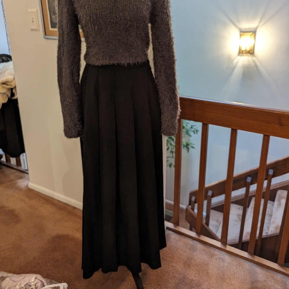 GEMMA KAHNG Mixed Wool Pleated Skirt SZ. 8